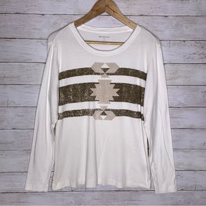 Northcrest Aztec Western Long Sleeve Shirt S